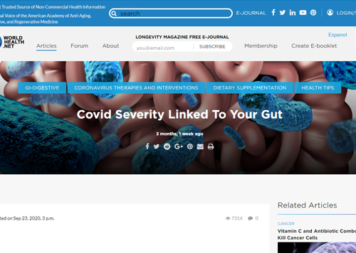 covid severity in your gut