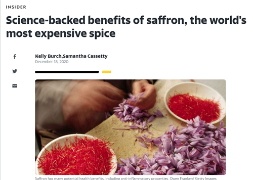 Benefits of Saffron